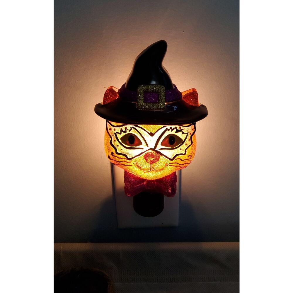 Halloween Cat Night Light